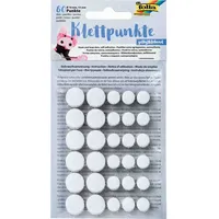 Folia Klettpunkte 60 Stück Ø 10/15 mm Schwarz/Weiß