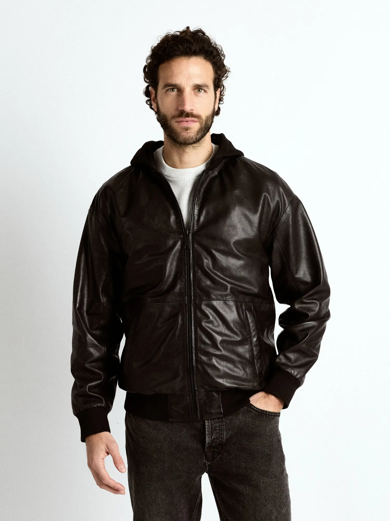 Lederjacke MAZE, Herren, Gr. XXL, schwarz, Obermaterial: 100% Lammleder. Futter: 100% Baumwolle. Ärmelfutter: 100% Polyester. Taschenfutter: 100% Baumwolle, Jacken