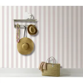 Erismann Vliestapete Streifen 10,05 x 0,53 m 13621-10 Rosa/Pink/Weiß