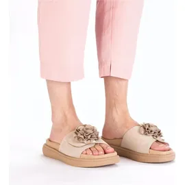 Rieker Pantolette Sommerschuh, Hausschuh, Strandschuh mit bequemem Fußbett, Gr. 39