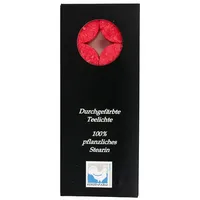 Kerzenfarm Hahn Stearin Teelicht Set 10 St. rot