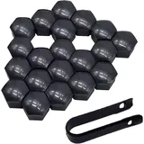 YBZYBSV Radschraubenkappen für FIAT Ducato 2014-2025, 20 Stück Radschrauben Radmuttern Abdeckung Auto Mutter Covers Reifenmutternabdeckungen,Black-21mm
