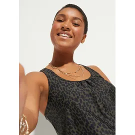 bonprix Tankini Damen Grün/Schwarz 36