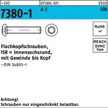 F. REYHER Nchfg. GmbH & Co. KG Flachkopfschraube ISO 7380-1 M3 x 30 500 Stück