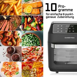 GOURMETmaxx Heißluftfritteuse 12 L schwarz
