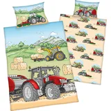 Herding Herding, Kinderbettwäsche, Kinder-Wendebettwäsche »Traktor«,