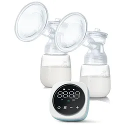 yozhiqu Elektrische Milchpumpe Milchpumpe Tragbare elektrische Milchpumpe Hände, 1-tlg., zum Stillen mit LED, 3 Modi, 9 Saugstufen