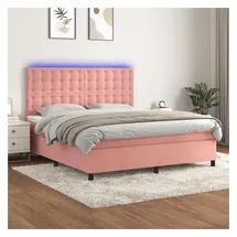 vidaXL Boxspringbett 180 x 200 cm Rosa