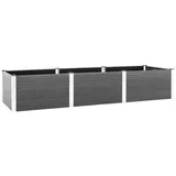 vidaXL Hochbeet Grau 300x100x54 cm WPC