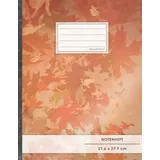 CreateSpace NOTENHEFT DIN A4 • 48 Seiten, 24 Blatt, 12 Systeme, „Herbsttraum“ • Original #GoodMemos Schulheft • Mit Inhaltsverzeichnis und Seitenzahlen, Noten-Lineatur 14