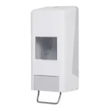 Blanc HYGIENIC Softflaschenspender 2.000 ml + 3x 2L-Vakuumflaschen Handreinigungspaste viskose, Titan Basis pH-neutral