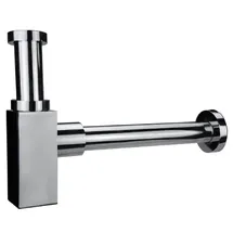 Primaster Design Flaschensiphon eckig 1 1/4 verchromt