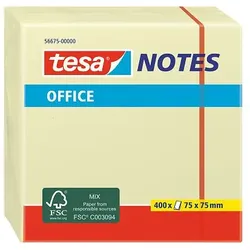 Tesa 56675, Quadratisch, Gelb, Papier, 75 mm, 75 mm, 400 Blätter
