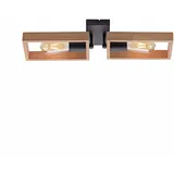 just light. Just Light 2-flg. rechteckig Holz schwarz