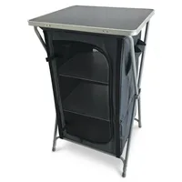 Greemotion Campingschrank Faltbar Grau/Schwarz