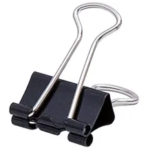 SOENNECKEN Foldbackklemmer 1563 19x7mm Schwarz 12 St.