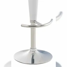 CLP 2er Set Barhocker Saddle weiß