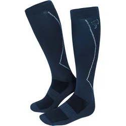 Sport Laufsocken mit Kompression | Kniestrümpfe | Damen und Herren | Dunkelblau 39/42