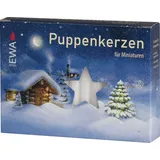 SAICO Original Puppenkerzen 40 Stück BxHxT 0,7x6,5x0,7cm NEU Wachskerze Weihnachtspyramide