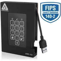 Apricorn Aegis Padlock Fortress 2TB USB 3.0 schwarz (A25-3PL256-2000F)