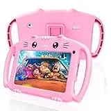 VESWWE Kinder Tablet 7 Zoll Android Tablet für Kinder mit WiFi 2G RAM 32GB ROM kindgerechte Hülle Kindertablet von 3 bis 12 Jahren Mädchen Junge(Rosa)