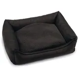 Beeztees Uma - Orthopädisches Hundebett - Anthrazit - 80x60x22 cm