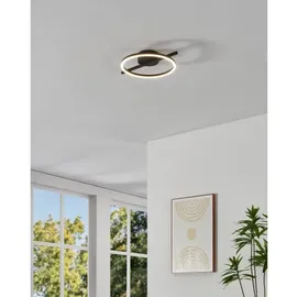 EGLO 901113 - Dimmbare LED-Deckenleuchte AMANDOLO LED/17W/230V Schwarz, - FB - Schwarz