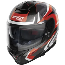 Nolan N80-8 Rumble N-Com Matt Schwarz / Rot Integralhelm XS