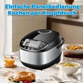 Midea Reiskocher Schwarz/Silber 5,0 l