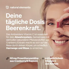 Natural Elements Cranberry mit Vitamin C Kapseln 240 St.