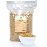 Leinsamen Gold 5kg ganze goldene Leinsamen von der Grünen Essenz- ohne Zusätze - Leinsaat ideal zum Backen – vegan - ganze Körner Naturbelassen - Rohkostqualität (5 Kg)