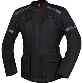 IXS Evans-ST 2.0 wasserdichte Touren Motorrad Textiljacke, schwarz, Größe 4XL