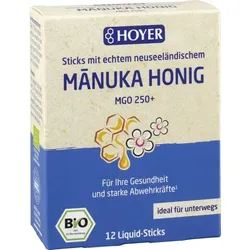 Hoyer Manuka Honig MGO250+ Liquid-Sticks bio (12St)