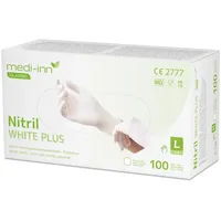 Papstar Medi-Inn Nitril White Plus Einmalhandschuhe weiß weiß