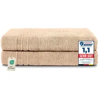 Komfortec Handtuchset 80 x 200 cm beige 2 St.
