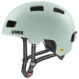 Uvex city 4 MIPS Fahrradhelm - leichter City-Helm für Damen und Herren - MIPS-Sysytem - inkl. LED-Licht - light jade matt 58-61