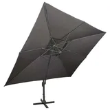 vidaXL Ampelschirm mit Lüftung 400 x 300 cm Anthrazit