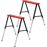 Arbeitsbock höhenverstellbar,  2er-Set,  je Bock 150 kg Traglast