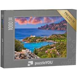 puzzleYOU Puzzle Puzzle 1000 Teile XXL „Girolata-Bucht auf der Insel Korsika, Frankreic, 1000 Puzzleteile, puzzleYOU-Kollektionen Frankreich