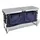 vidaXL Campingschrank Aluminium Silber