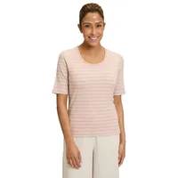 Betty Barclay Basic Shirt mit Rippenstruktur Nature/Rosé,40 | 40