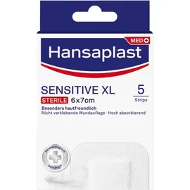 BEIERSDORF Hansaplast Sensitive Wundverband steril 6 x 7 cm 5 St.