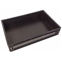 WeTec Lagerbox Kunststoff 600 x 400 x 120 mm schwarz