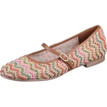TAMARIS Ballerina Flechtoptik für Damen, bunt, Größe 40 EU