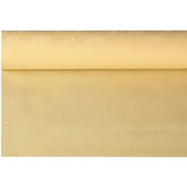Papstar Papiertischtuch mit Damastprägung 6 m x 1,2 m creme