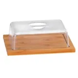 KESPER Käseglocke mit Haube 25 x 20 x 8 cm Bambus