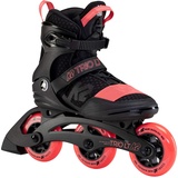 K2 Skates Unisex Inline Skates Trio LT 100 Short Cuff, Black - Coral, 30F0128.1.1.060