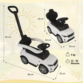 Lemodo Rutschauto Land Rover Weiß