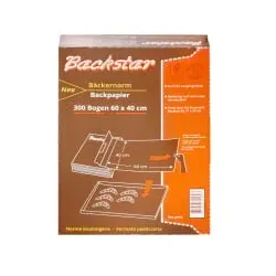 Backstar 300-Profi-Bogen Backpapier Maße (L x B): 60 x 40 cm, Bäckernorm