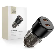 techprotect CC03 2-Port PD100W KFZ-Ladegerät Schwarz